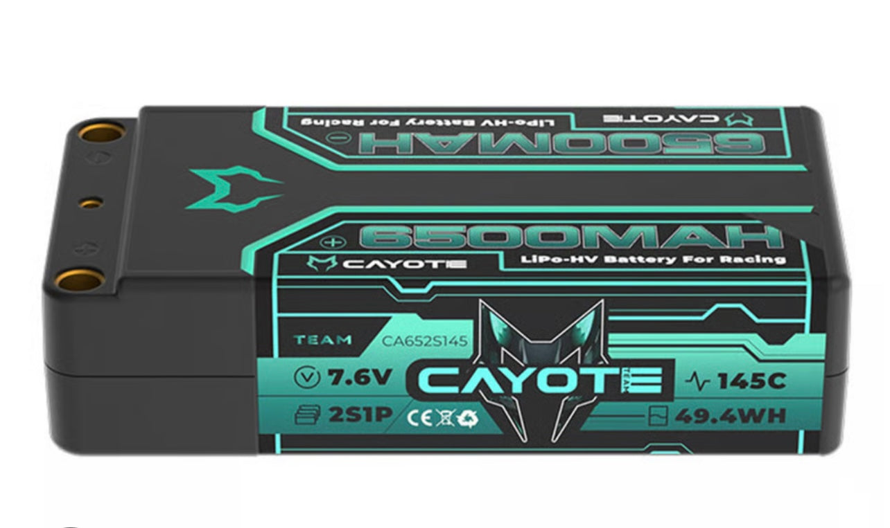 Cayote 2S 145C LCG ShortV/6500mah w/5mm Bullets