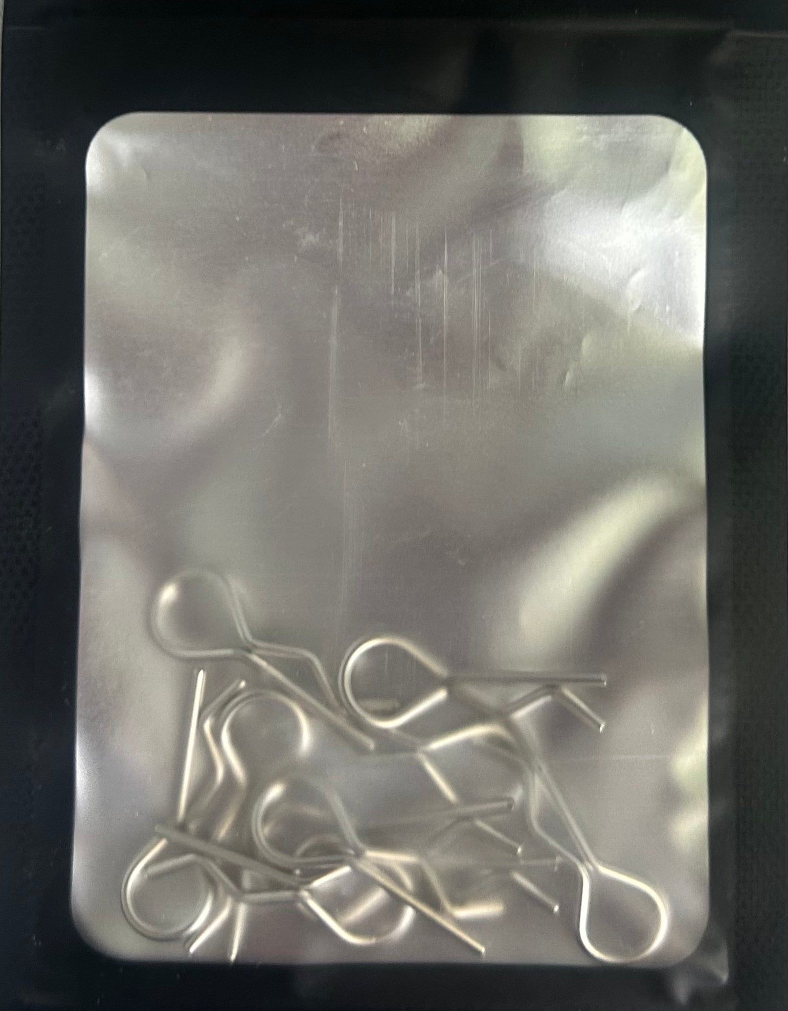 Silver body clips