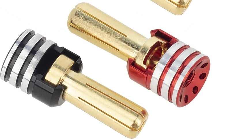 MEUS RACING  RC Battery Heatsink Bullet Plug Connectors & Grips for 1/10 RC Crawler Car (5mm)