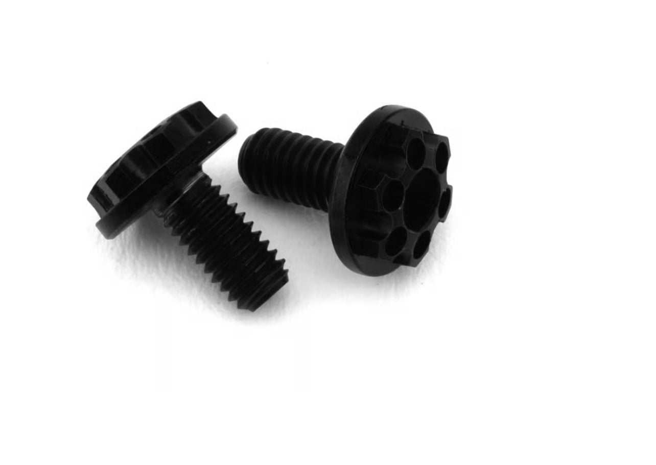 JConcepts 3x6mm Finnisher Titanium Motor Screws (Black) (2)