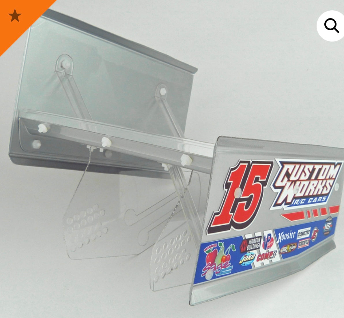 Flat 7”x7” Top Wing w/Mounts