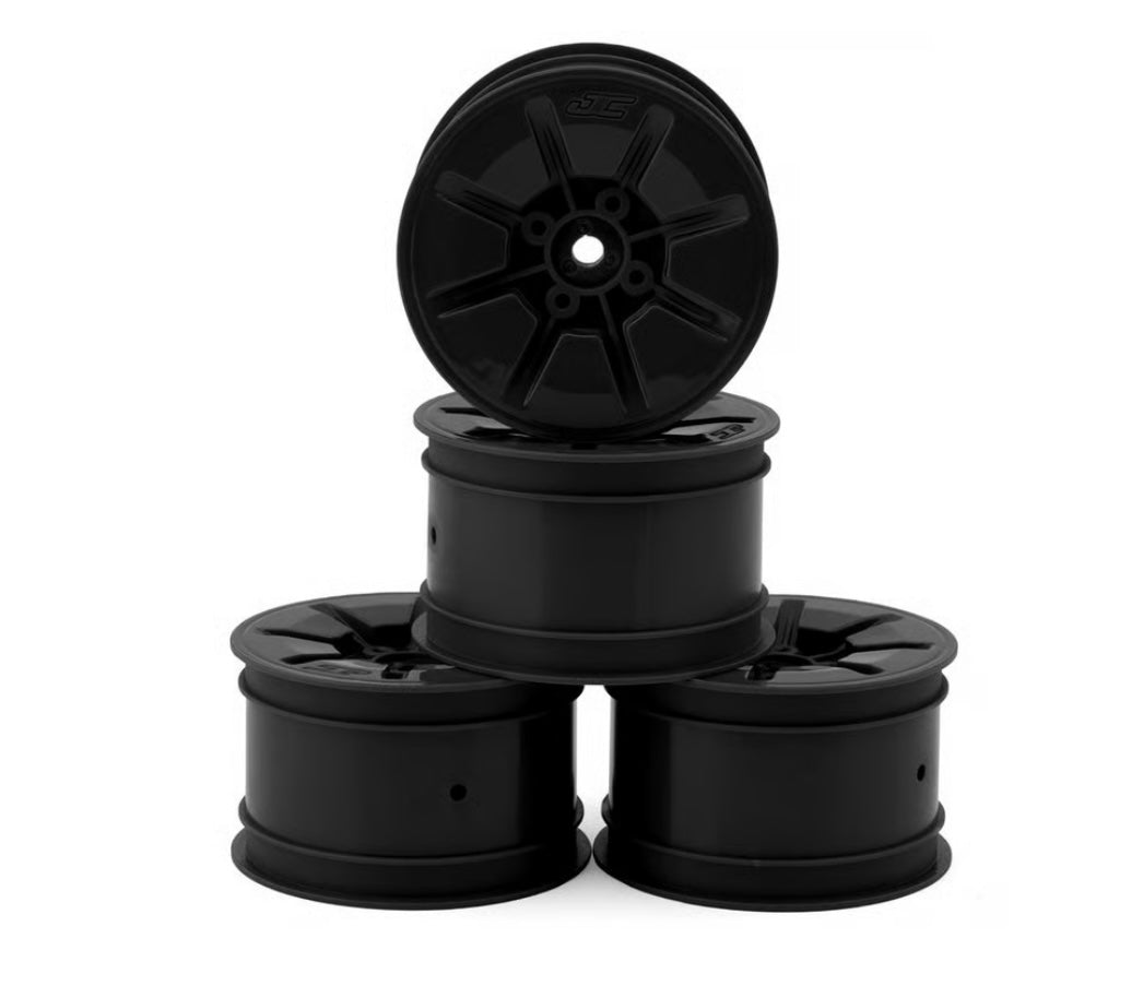JConcepts Pioneer 2.2 Rear Buggy Wheels (Black) (4) w/12mm Hex
