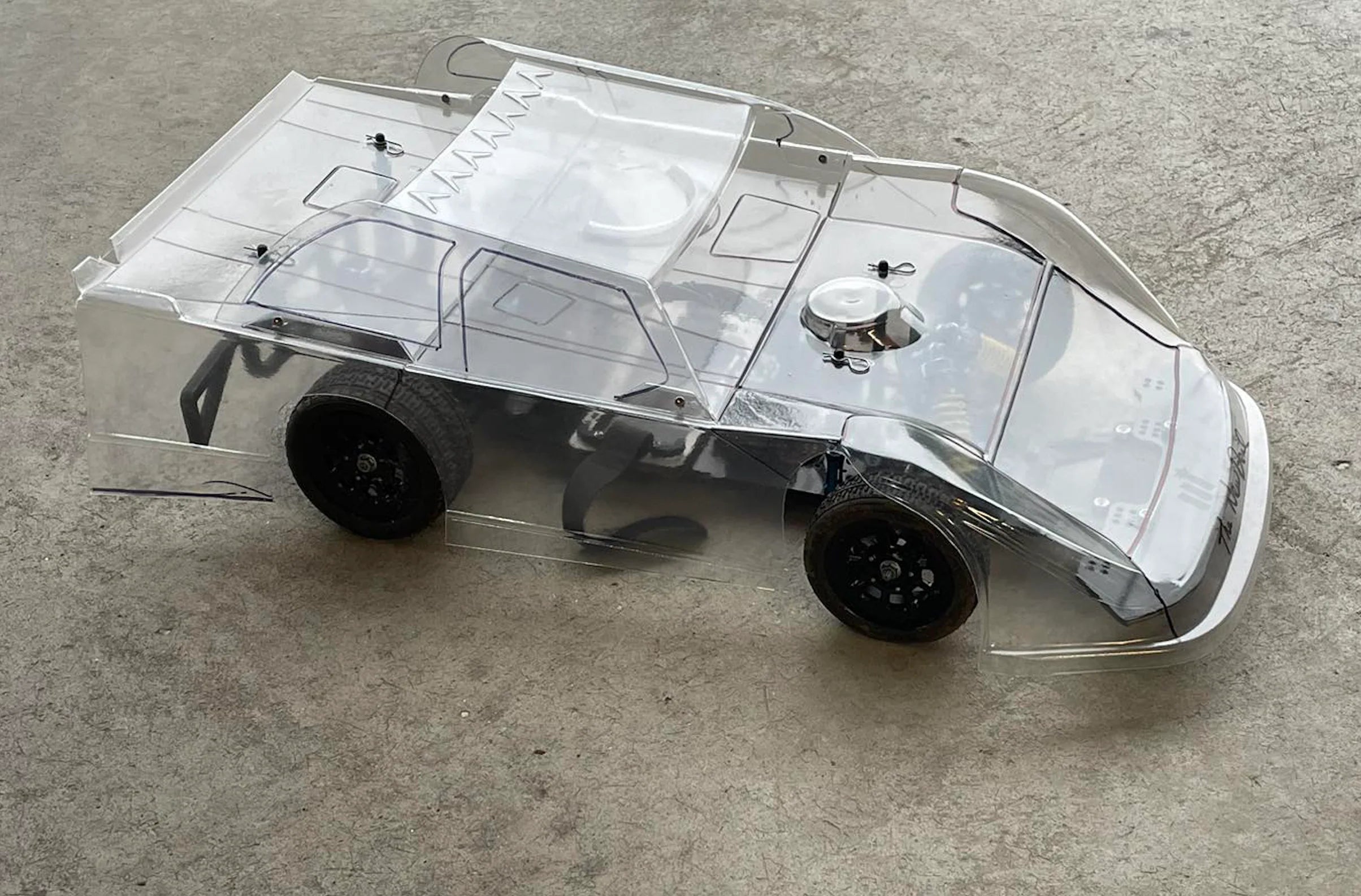 MR KUSTOMS MRK-NewDeal CLEAR 1/10 Late Model Body Rubber Tire LM NewDeal .030