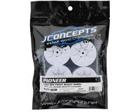 JConcepts Pioneer 2.2 2WD Front Buggy Wheels (White) (4) w/12mm Hex