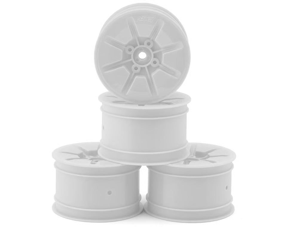 JConcepts Pioneer 2.2 Rear Buggy Wheels (White) (4) w/12mm Hex