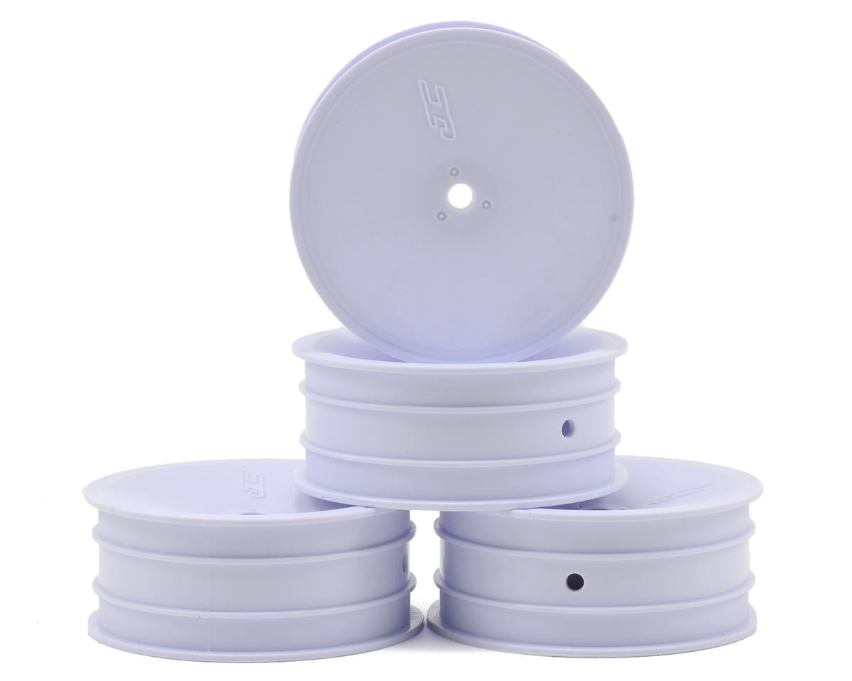 JConcepts Mono 2.2 Front Wheels (White) (4) (B7/B6/B5/RB6) w/12mm Hex
