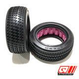 Front High Pin Tires with Inserts (Pair)