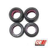 Set of 4 Full Pin Tires with Inserts