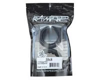 Raw Speed RC Slick 2.2" 1/10 Rear Buggy Tires (2) (Clay) w/Foam Inserts