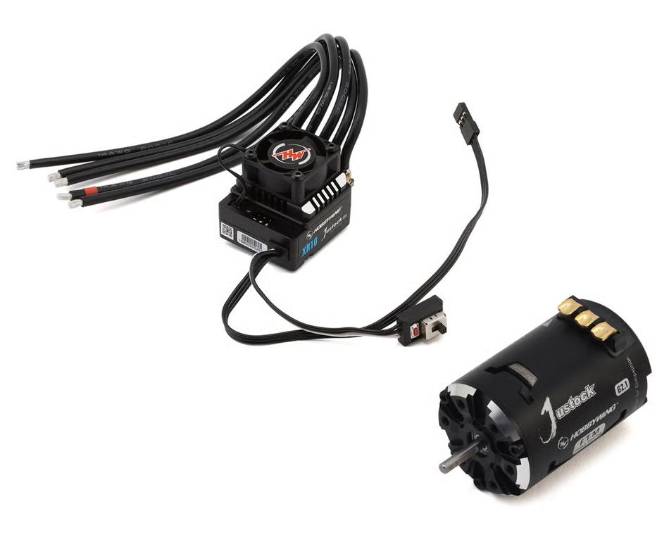 Hobbywing XR10 Justock G3S Sensored Brushless ESC/SD G2.1 Motor Combo (13.5T)